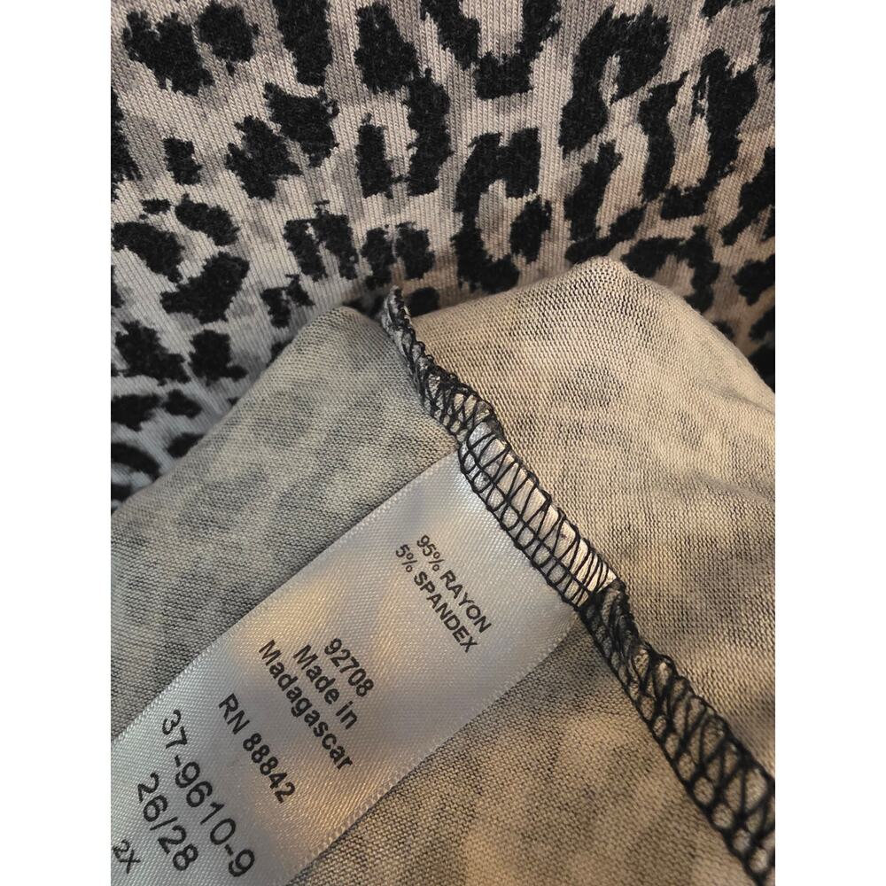 Roaman's Long Sleeve Top 2x 26/28 Womens Plus Size Flowy Gray Stretchy Casual - Picture 4 of 5